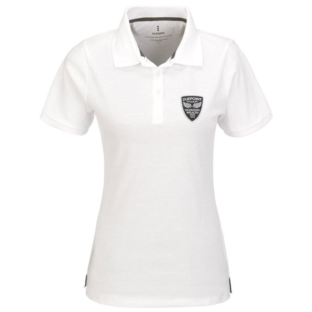 Polo Shirt (Ladies) White DuePoint